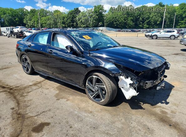 KMHLR4AF1PU567720 2023 HYUNDAI ELANTRA Black წინა მარჯვენა