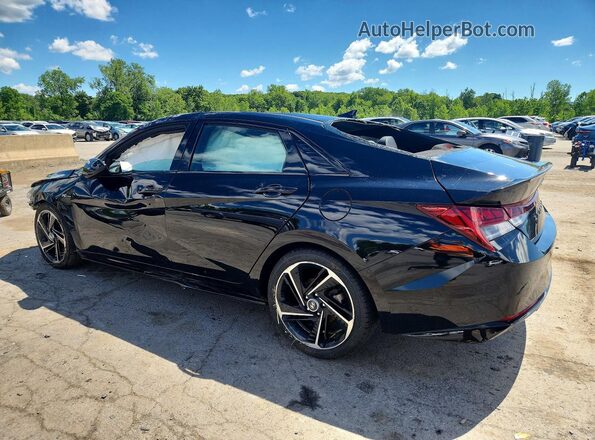 KMHLR4AF1PU567720 2023 HYUNDAI ELANTRA Black უკანა მარცხენა