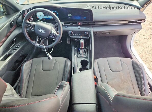 KMHLR4AF1PU589927 2023 HYUNDAI ELANTRA Белый Вид панели приборов