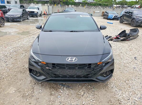 KMHLR4AF2PU514377 2023 HYUNDAI ELANTRA Black წინა ხედი