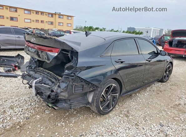 KMHLR4AF2PU514377 2023 HYUNDAI ELANTRA Black უკანა მარჯვენა