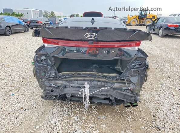 KMHLR4AF2PU514377 2023 HYUNDAI ELANTRA Black უკანა ხედი