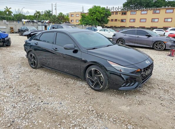 KMHLR4AF2PU514377 2023 HYUNDAI ELANTRA Black წინა მარჯვენა