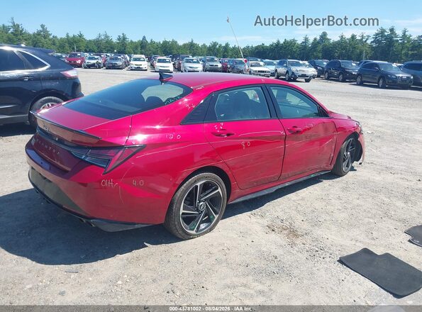 KMHLR4AF4NU266839 2022 HYUNDAI ELANTRA Red Tył prawy