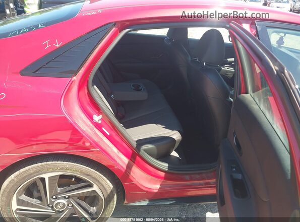 KMHLR4AF4NU266839 2022 HYUNDAI ELANTRA Red Widok naklejki z numerem VIN