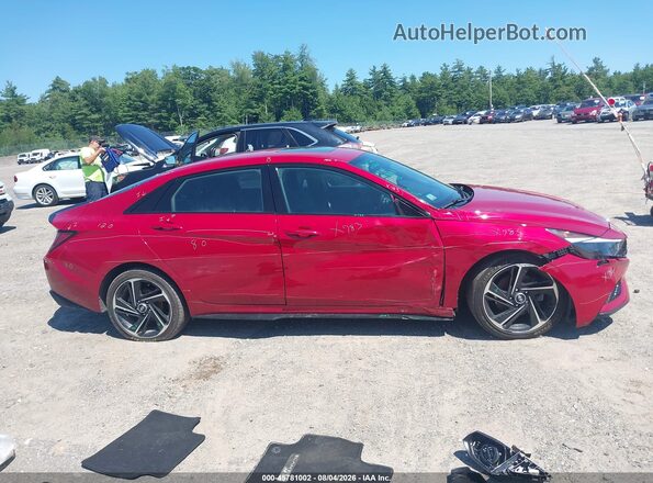 KMHLR4AF4NU266839 2022 HYUNDAI ELANTRA Red Widok wnętrza 360 stopni