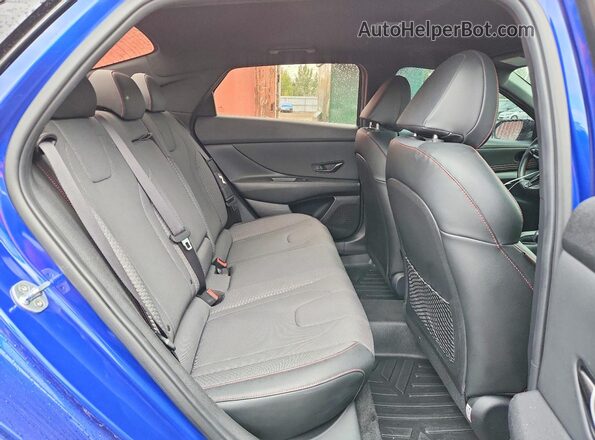 KMHLR4AF4NU273791 2022 HYUNDAI ELANTRA Blue Widok tylnych siedzeń