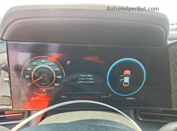 KMHLR4AF4PU422719 2023 HYUNDAI ELANTRA Белый Вид щитка приборов