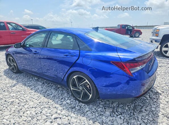 KMHLR4AF4PU608793 2023 HYUNDAI ELANTRA Синий Задняя левая четверть
