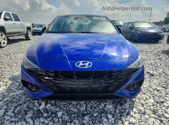 KMHLR4AF4PU608793 2023 HYUNDAI ELANTRA Синий Вид спереди
