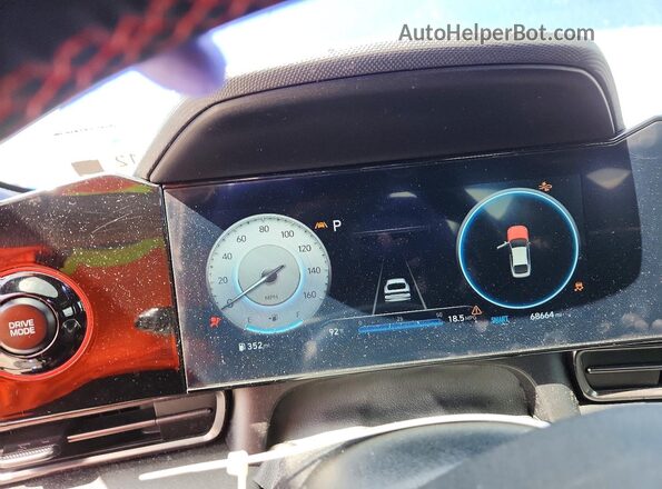 KMHLR4AF4PU608793 2023 HYUNDAI ELANTRA Синий Вид щитка приборов