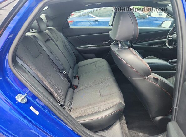 KMHLR4AF4PU608793 2023 HYUNDAI ELANTRA Синий Вид задних сидений