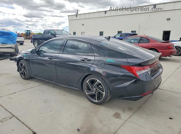 KMHLR4AF5PU519282 2023 HYUNDAI ELANTRA Black Tył lewy
