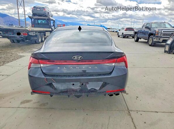 KMHLR4AF5PU519282 2023 HYUNDAI ELANTRA Black Widok z tyłu