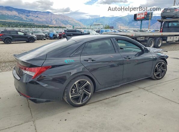 KMHLR4AF5PU519282 2023 HYUNDAI ELANTRA Black Tył prawy