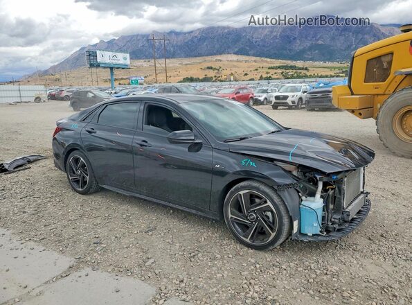 KMHLR4AF5PU519282 2023 HYUNDAI ELANTRA Black Przód prawy