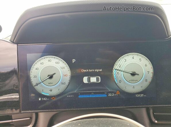 KMHLR4AF5PU519282 2023 HYUNDAI ELANTRA Black Widok zestawu wskaźników