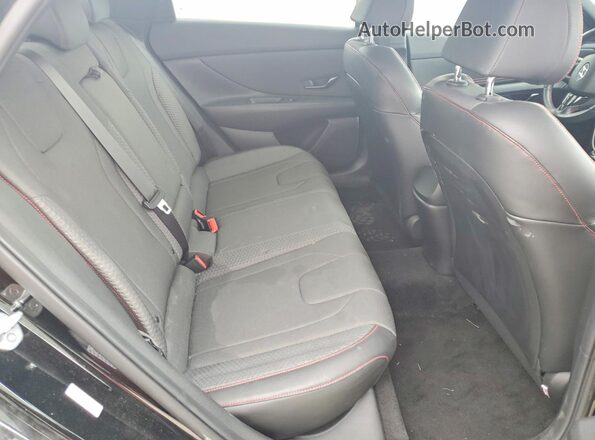KMHLR4AF5PU519282 2023 HYUNDAI ELANTRA Black Widok tylnych siedzeń