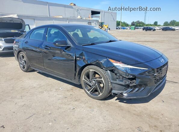 KMHLR4AF6NU369244 2022 HYUNDAI ELANTRA Black Front right