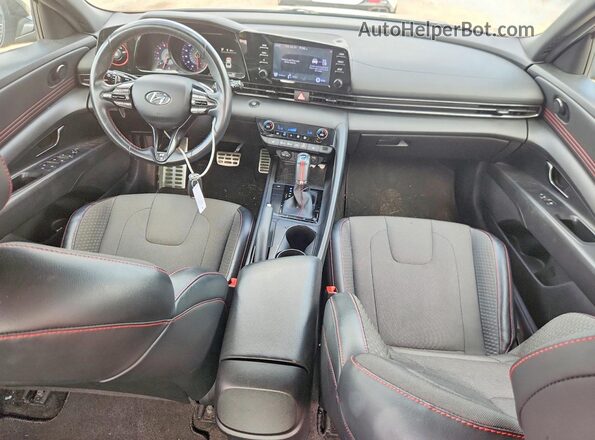 KMHLR4AF7NU234550 2022 HYUNDAI ELANTRA Gray Առջևի վահանակի տեսք