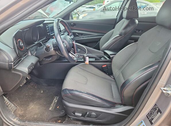 KMHLR4AF7NU234550 2022 HYUNDAI ELANTRA Gray Սալոնի դիմացի տեսք