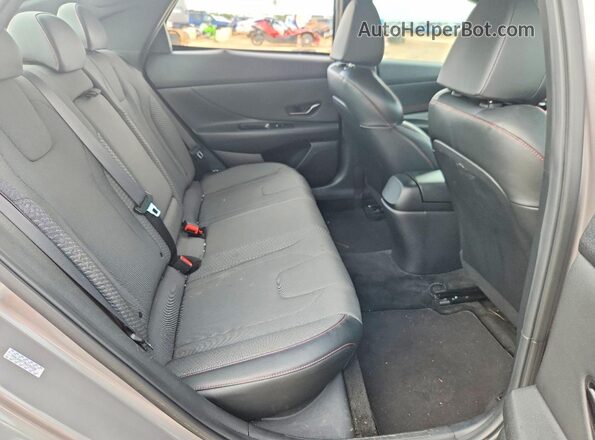 KMHLR4AF7NU234550 2022 HYUNDAI ELANTRA Gray Հետևի նստատեղերի տեսք