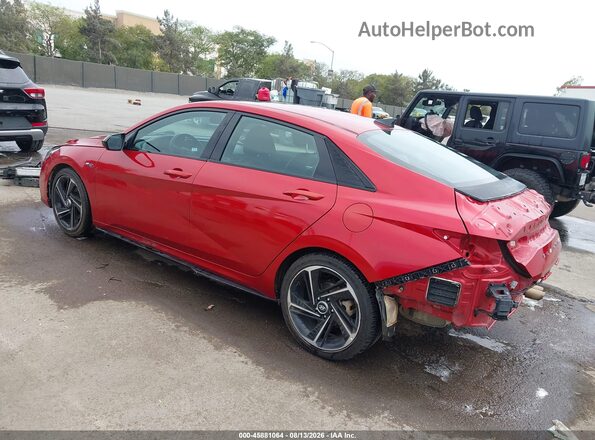 KMHLR4AF7NU243295 2022 HYUNDAI ELANTRA Red Tył lewy