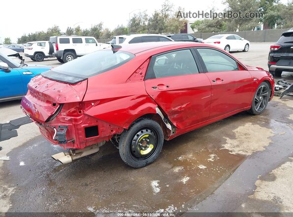KMHLR4AF7NU243295 2022 HYUNDAI ELANTRA Red Tył prawy