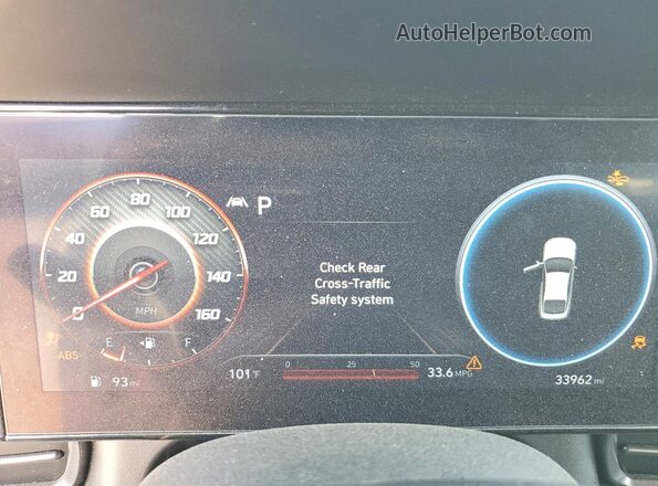 KMHLR4AF7PU630822 2023 HYUNDAI ELANTRA White Widok zestawu wskaźników