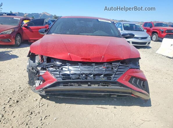 KMHLR4AF8MU181534 2021 HYUNDAI ELANTRA Red Front view