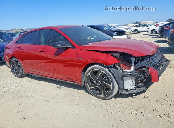 KMHLR4AF8MU181534 2021 HYUNDAI ELANTRA Red Front right