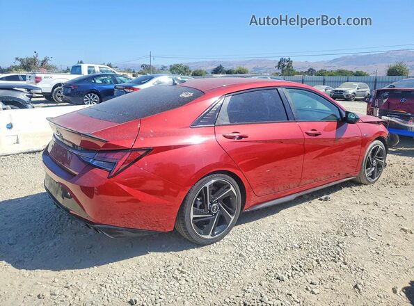 KMHLR4AF8MU181534 2021 HYUNDAI ELANTRA Red Rear right