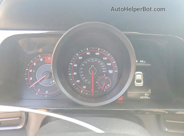 KMHLR4AF8MU181534 2021 HYUNDAI ELANTRA Red Instrument cluster view