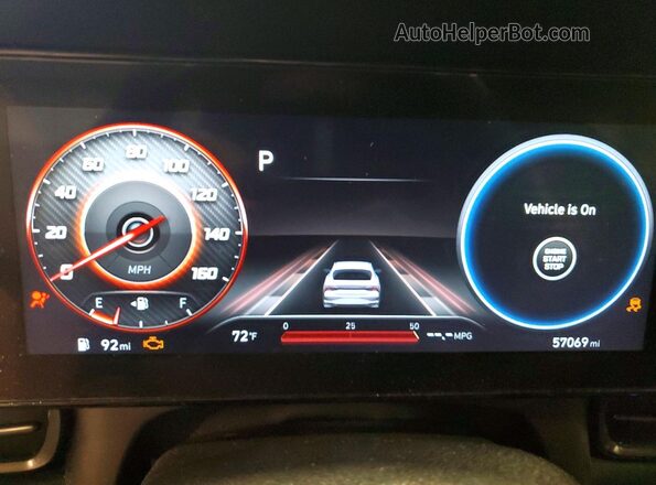 KMHLR4AF8PU504923 2023 HYUNDAI ELANTRA Gray Вид щитка приладів