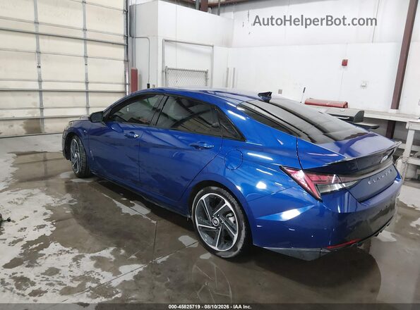 KMHLR4AF9MU198147 2021 HYUNDAI ELANTRA Blue Rear left