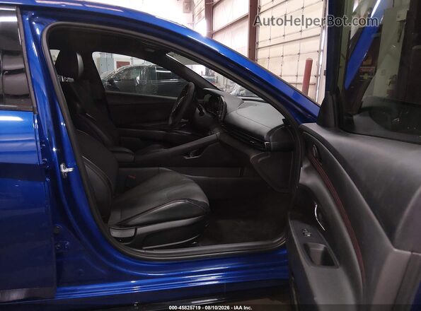 KMHLR4AF9MU198147 2021 HYUNDAI ELANTRA Blue Front interior view