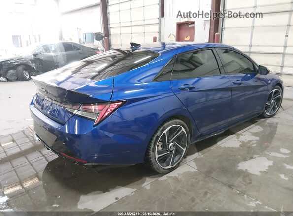 KMHLR4AF9MU198147 2021 HYUNDAI ELANTRA Blue Rear right