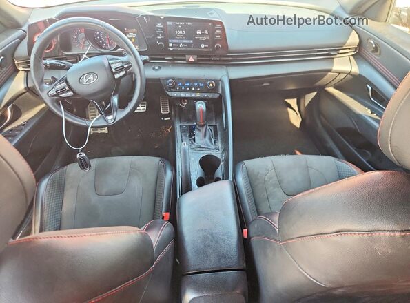KMHLR4AFXNU317017 2022 HYUNDAI ELANTRA Красный Вид панели приборов