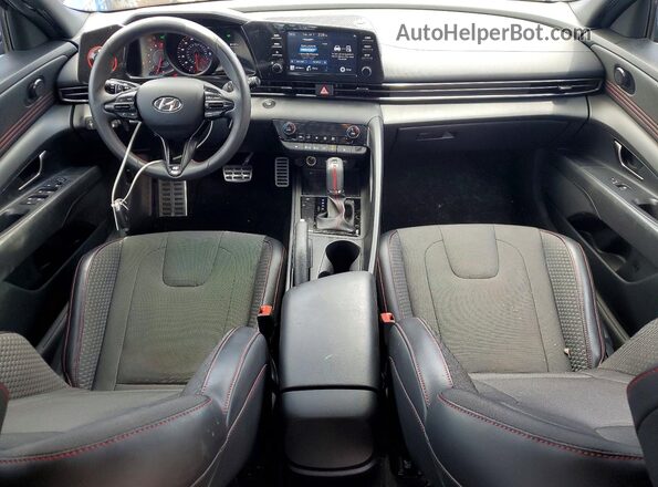 KMHLR4AFXNU328356 2022 HYUNDAI ELANTRA Blue Dashboard view