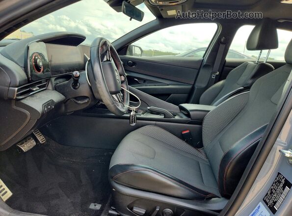 KMHLR4AFXPU435667 2023 HYUNDAI ELANTRA Silver Front interior view