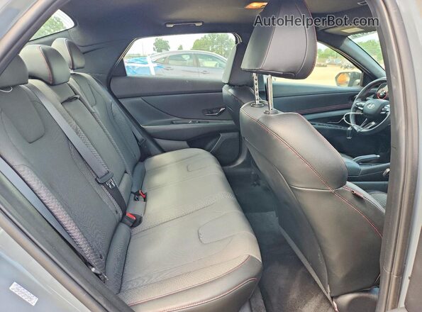 KMHLR4AFXPU435667 2023 HYUNDAI ELANTRA Silver Rear seats view