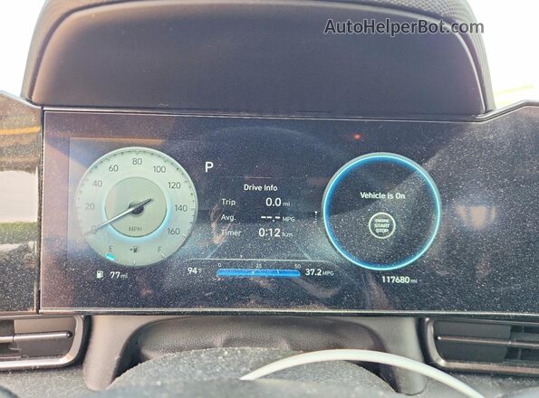 KMHLR4AFXPU435667 2023 HYUNDAI ELANTRA Silver Instrument cluster view