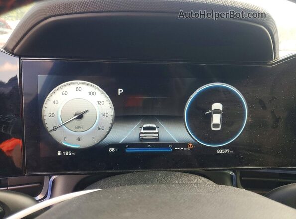 KMHLR4AFXPU486876 2023 HYUNDAI ELANTRA Blue Instrument cluster view