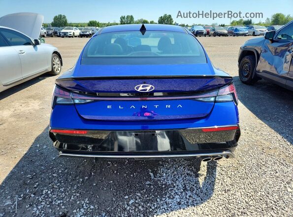KMHLR4DF1SU857296 2025 HYUNDAI ELANTRA Blue Rear view