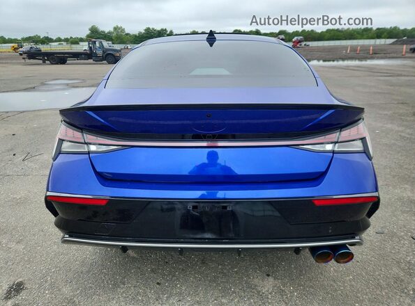 KMHLR4DF1SU863485 2025 HYUNDAI ELANTRA Blue Widok z tyłu