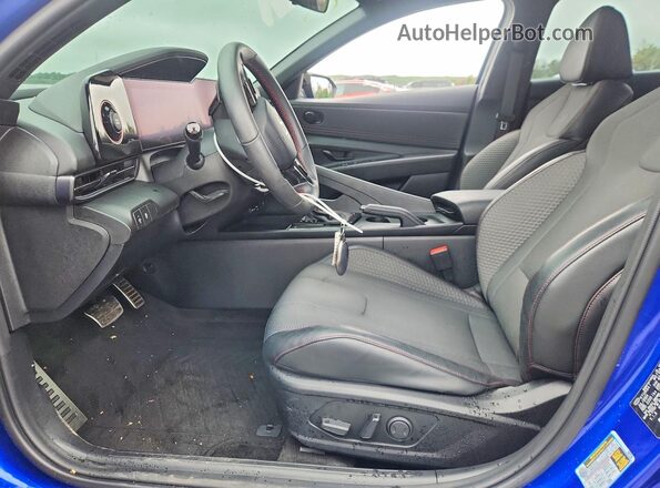 KMHLR4DF1SU863485 2025 HYUNDAI ELANTRA Blue Widok wnętrza z przodu
