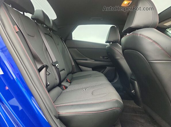 KMHLR4DF1SU863485 2025 HYUNDAI ELANTRA Blue Widok tylnych siedzeń