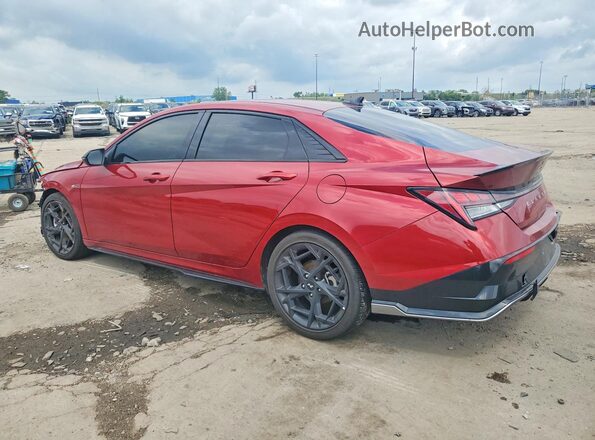 KMHLR4DF2RU748744 2024 HYUNDAI ELANTRA Red უკანა მარცხენა