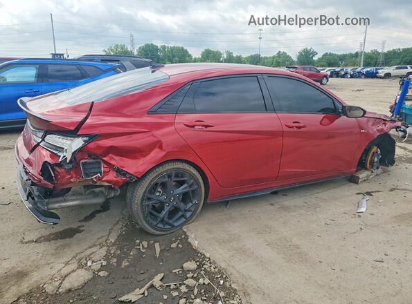 KMHLR4DF2RU748744 2024 HYUNDAI ELANTRA Red უკანა მარჯვენა