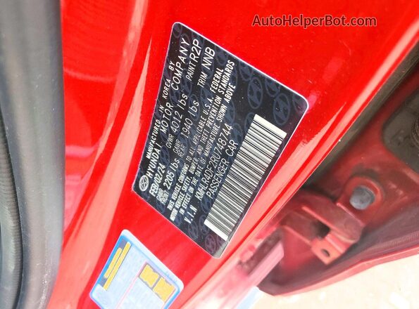 KMHLR4DF2RU748744 2024 HYUNDAI ELANTRA Red ძრავის განყოფილების ხედი